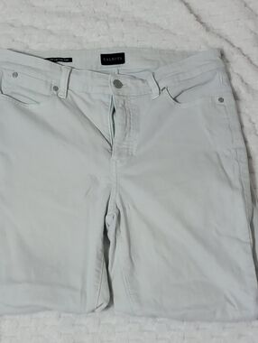 Talbots Straight Leg Crop Jeans in Light Mint Size 8